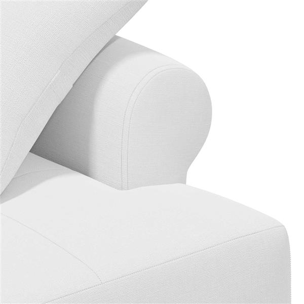 Grote foto vidaxl loungebank met knopencomfort wit 120 x 65 x 79 cm stof huis en inrichting bankstellen