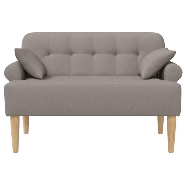 Grote foto vidaxl loungebank met knopencomfort taupe 120 x 65 x 79 cm stof huis en inrichting bankstellen
