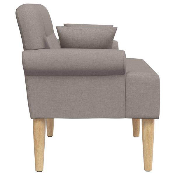 Grote foto vidaxl loungebank met knopencomfort taupe 120 x 65 x 79 cm stof huis en inrichting bankstellen