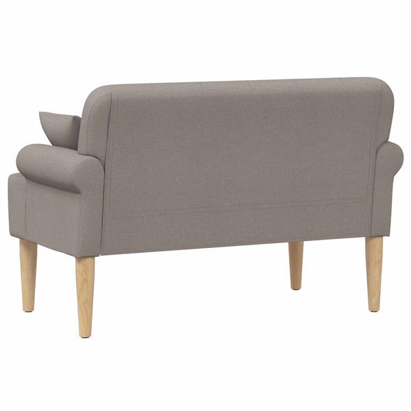 Grote foto vidaxl loungebank met knopencomfort taupe 120 x 65 x 79 cm stof huis en inrichting bankstellen