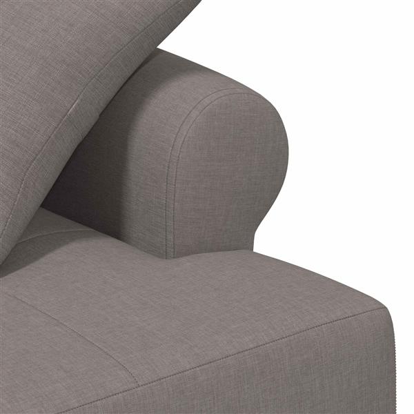Grote foto vidaxl loungebank met knopencomfort taupe 120 x 65 x 79 cm stof huis en inrichting bankstellen