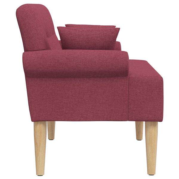 Grote foto vidaxl loungebank met knopencomfort wijnrood 120 x 65 x 79 cm stof huis en inrichting bankstellen