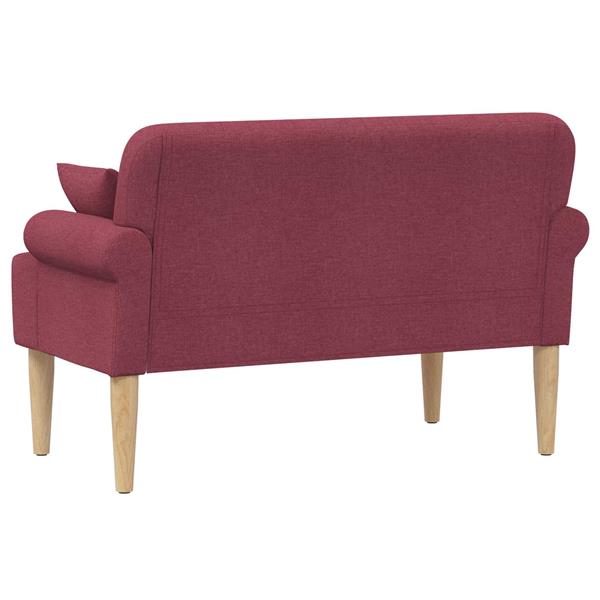 Grote foto vidaxl loungebank met knopencomfort wijnrood 120 x 65 x 79 cm stof huis en inrichting bankstellen