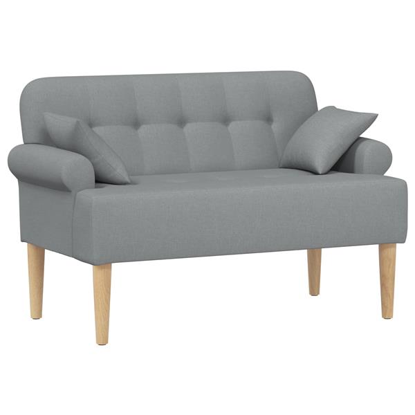 Grote foto vidaxl loungebank met knopencomfort lichtgrijs 120 x 65 x 79 cm stof huis en inrichting bankstellen