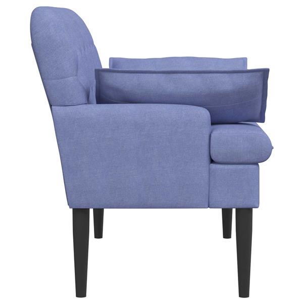 Grote foto vidaxl loungebank met knopencomfort jeans blauw 111 x 68 x 80 cm stof huis en inrichting bankstellen