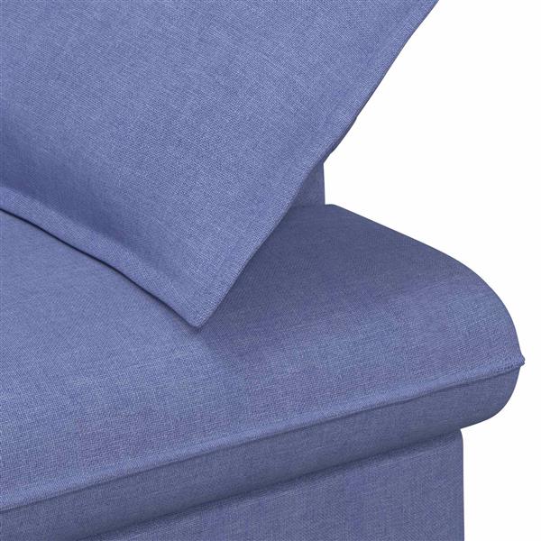 Grote foto vidaxl loungebank met knopencomfort jeans blauw 111 x 68 x 80 cm stof huis en inrichting bankstellen