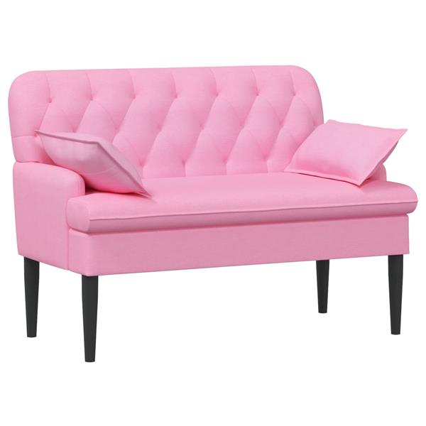 Grote foto vidaxl loungebank met knopencomfort roze 111 x 68 x 80 cm stof huis en inrichting bankstellen