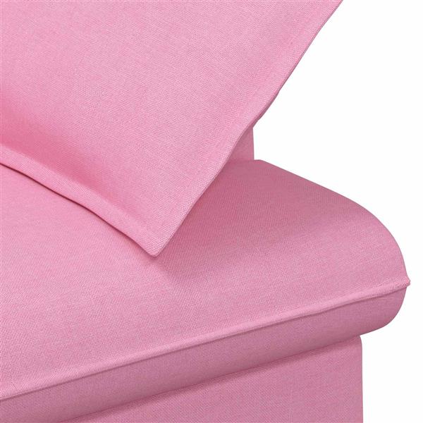 Grote foto vidaxl loungebank met knopencomfort roze 111 x 68 x 80 cm stof huis en inrichting bankstellen