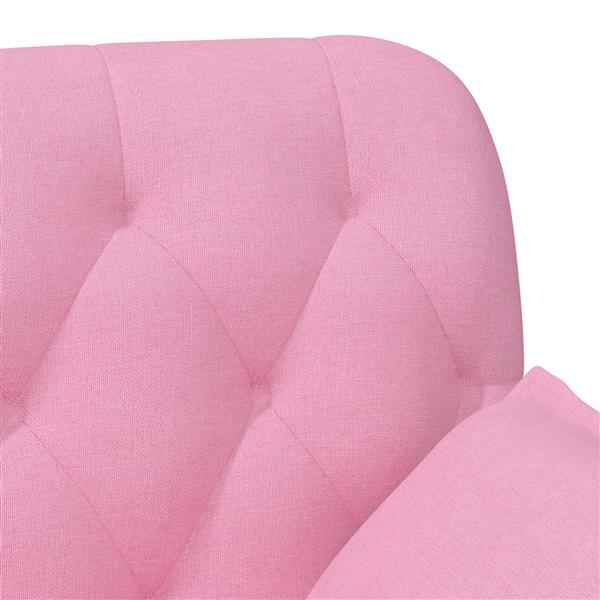Grote foto vidaxl loungebank met knopencomfort roze 111 x 68 x 80 cm stof huis en inrichting bankstellen