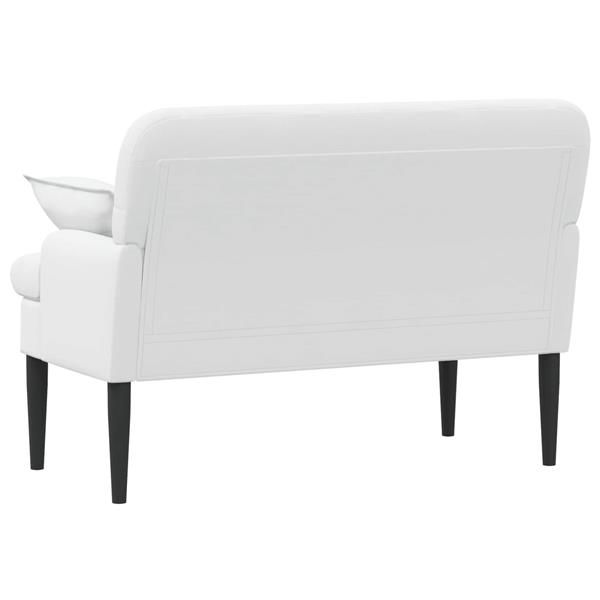 Grote foto vidaxl loungebank met knopencomfort wit 111 x 68 x 80 cm stof huis en inrichting bankstellen