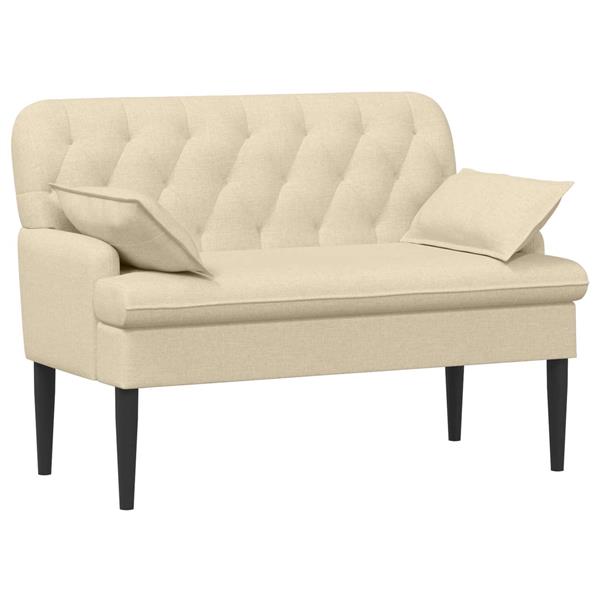 Grote foto vidaxl loungebank met knopencomfort cr mekleurig 111 x 68 x 80 cm stof huis en inrichting bankstellen