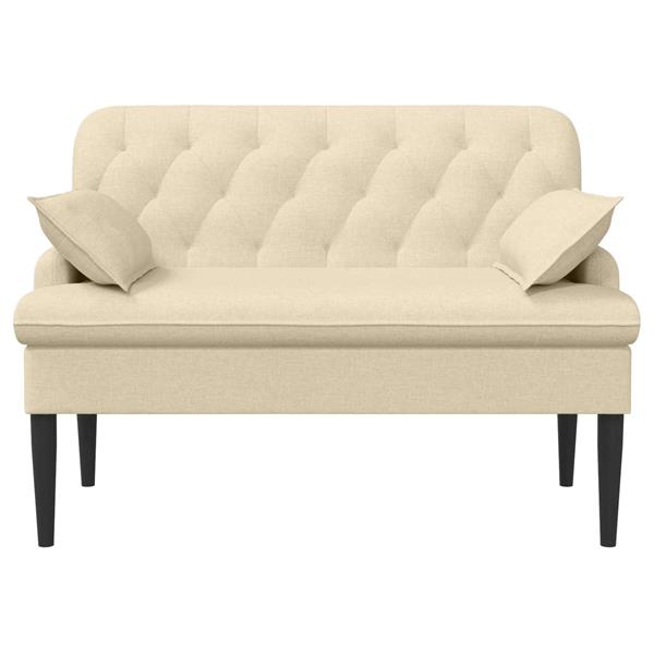 Grote foto vidaxl loungebank met knopencomfort cr mekleurig 111 x 68 x 80 cm stof huis en inrichting bankstellen