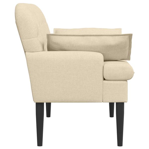 Grote foto vidaxl loungebank met knopencomfort cr mekleurig 111 x 68 x 80 cm stof huis en inrichting bankstellen