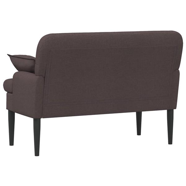 Grote foto vidaxl loungebank met knopencomfort donkerbruin 111 x 68 x 80 cm stof huis en inrichting bankstellen