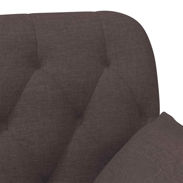 Grote foto vidaxl loungebank met knopencomfort donkerbruin 111 x 68 x 80 cm stof huis en inrichting bankstellen