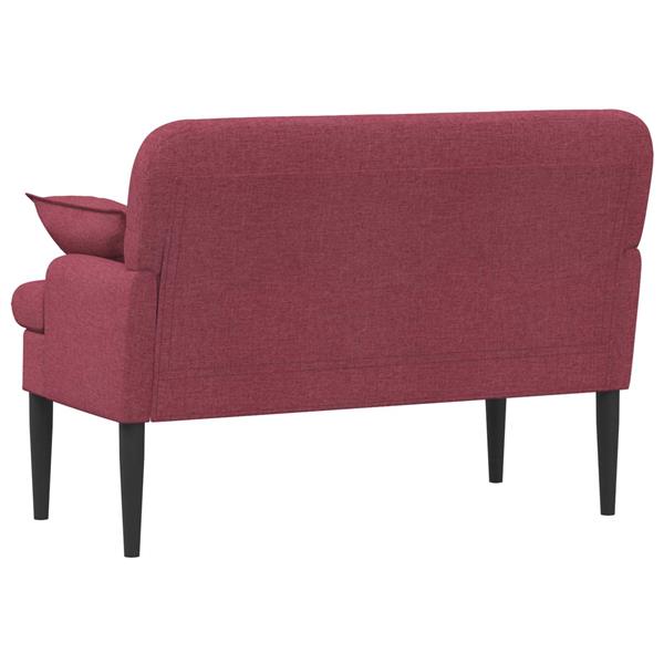 Grote foto vidaxl loungebank met knopencomfort wijnrood 111 x 68 x 80 cm stof huis en inrichting bankstellen