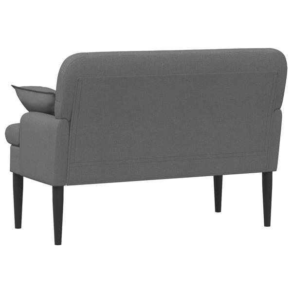 Grote foto vidaxl loungebank met knopencomfort donkergrijs 111 x 68 x 80 cm stof huis en inrichting bankstellen