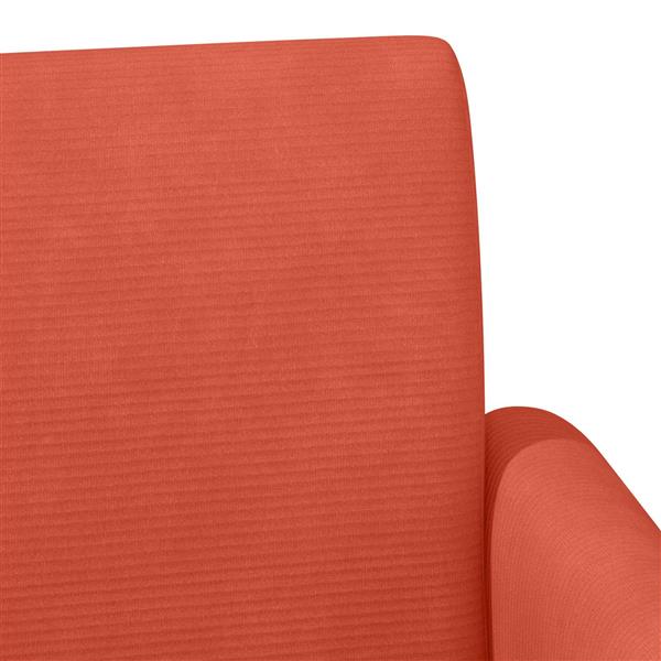 Grote foto vidaxl loungebank met knopencomfort rood oranje 116 x 67 x 81 cm huis en inrichting overige huis en inrichting