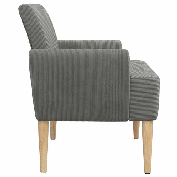 Grote foto vidaxl loungebank met knopencomfort donkergrijs 116 x 67 x 81 cm huis en inrichting overige huis en inrichting