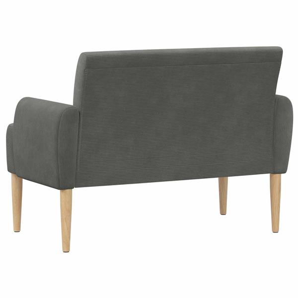 Grote foto vidaxl loungebank met knopencomfort donkergrijs 116 x 67 x 81 cm huis en inrichting overige huis en inrichting