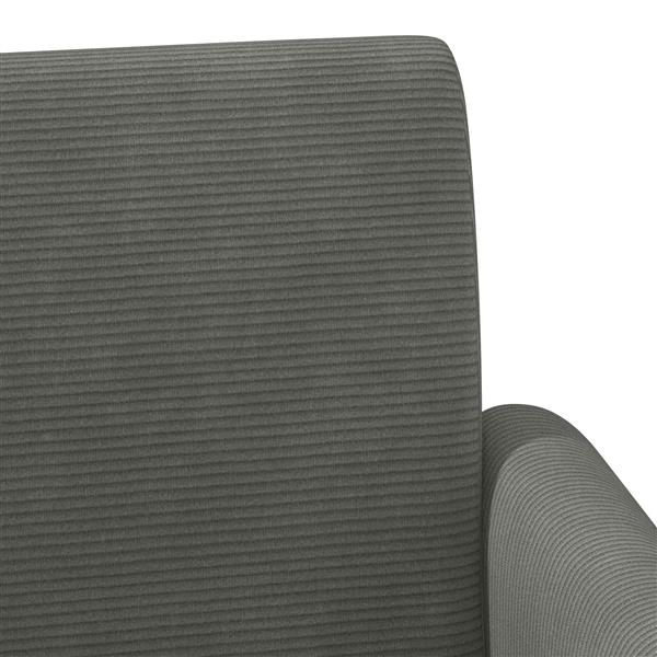 Grote foto vidaxl loungebank met knopencomfort donkergrijs 116 x 67 x 81 cm huis en inrichting overige huis en inrichting