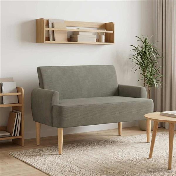 Grote foto vidaxl loungebank met knopencomfort lichtgrijs 116 x 67 x 81 cm huis en inrichting overige huis en inrichting