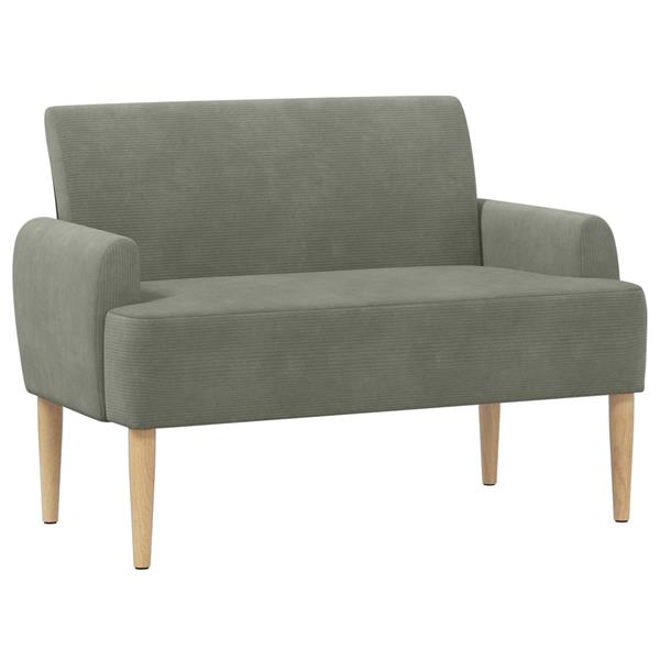 Grote foto vidaxl loungebank met knopencomfort lichtgrijs 116 x 67 x 81 cm huis en inrichting overige huis en inrichting