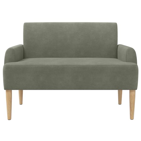 Grote foto vidaxl loungebank met knopencomfort lichtgrijs 116 x 67 x 81 cm huis en inrichting overige huis en inrichting