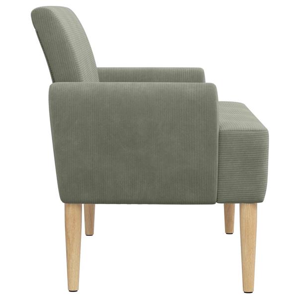 Grote foto vidaxl loungebank met knopencomfort lichtgrijs 116 x 67 x 81 cm huis en inrichting overige huis en inrichting