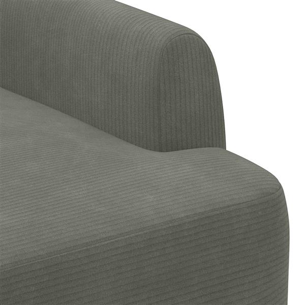 Grote foto vidaxl loungebank met knopencomfort lichtgrijs 116 x 67 x 81 cm huis en inrichting overige huis en inrichting
