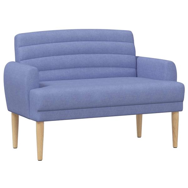 Grote foto vidaxl loungebank met knopencomfort jeans blauw 116 x 67 x 80 cm stof huis en inrichting overige huis en inrichting