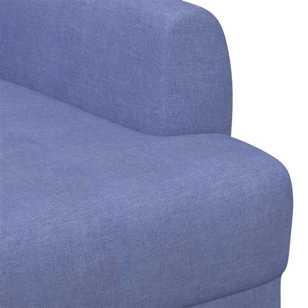 Grote foto vidaxl loungebank met knopencomfort jeans blauw 116 x 67 x 80 cm stof huis en inrichting overige huis en inrichting