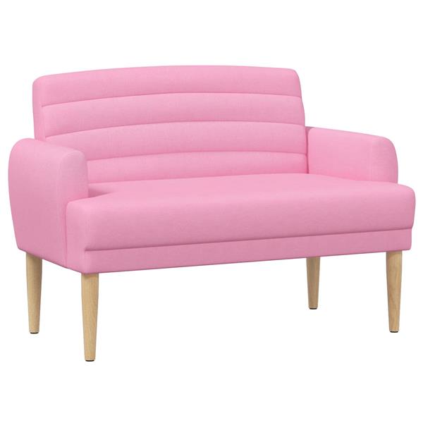 Grote foto vidaxl loungebank met knopencomfort roze 116 x 67 x 80 cm stof huis en inrichting overige huis en inrichting