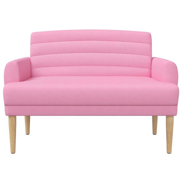 Grote foto vidaxl loungebank met knopencomfort roze 116 x 67 x 80 cm stof huis en inrichting overige huis en inrichting