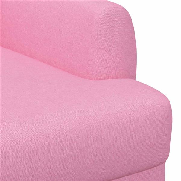Grote foto vidaxl loungebank met knopencomfort roze 116 x 67 x 80 cm stof huis en inrichting overige huis en inrichting