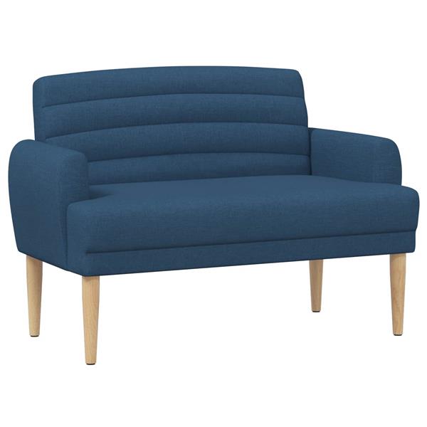 Grote foto vidaxl loungebank met knopencomfort blauw 116 x 67 x 80 cm stof huis en inrichting overige huis en inrichting