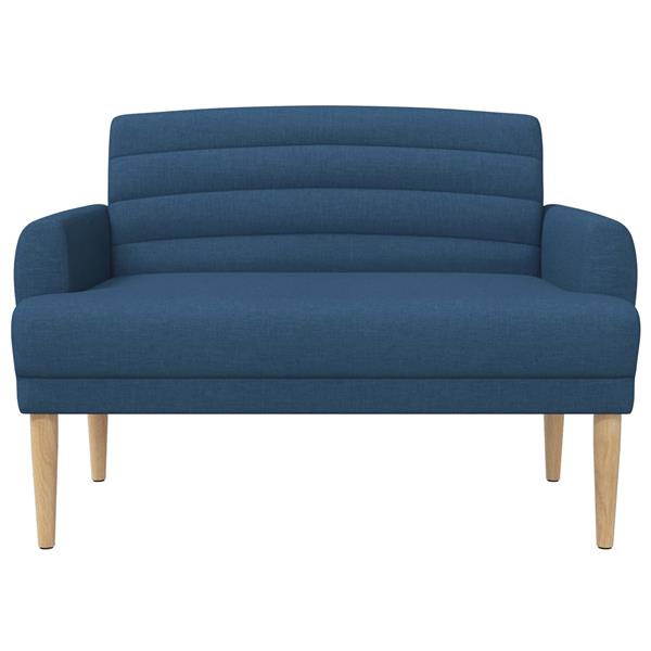 Grote foto vidaxl loungebank met knopencomfort blauw 116 x 67 x 80 cm stof huis en inrichting overige huis en inrichting