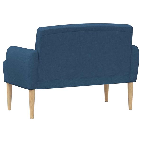 Grote foto vidaxl loungebank met knopencomfort blauw 116 x 67 x 80 cm stof huis en inrichting overige huis en inrichting