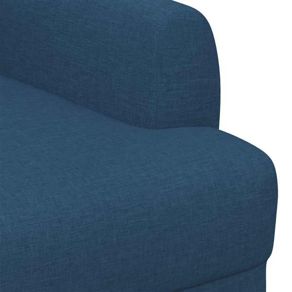 Grote foto vidaxl loungebank met knopencomfort blauw 116 x 67 x 80 cm stof huis en inrichting overige huis en inrichting