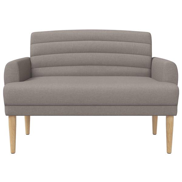 Grote foto vidaxl loungebank met knopencomfort taupe 116 x 67 x 80 cm stof huis en inrichting overige huis en inrichting