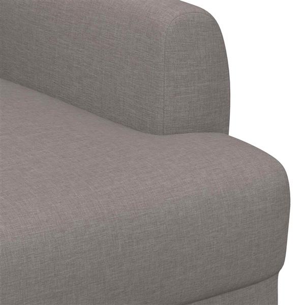 Grote foto vidaxl loungebank met knopencomfort taupe 116 x 67 x 80 cm stof huis en inrichting overige huis en inrichting