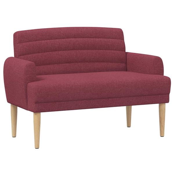 Grote foto vidaxl loungebank met knopencomfort wijnrood 116 x 67 x 80 cm stof huis en inrichting overige huis en inrichting