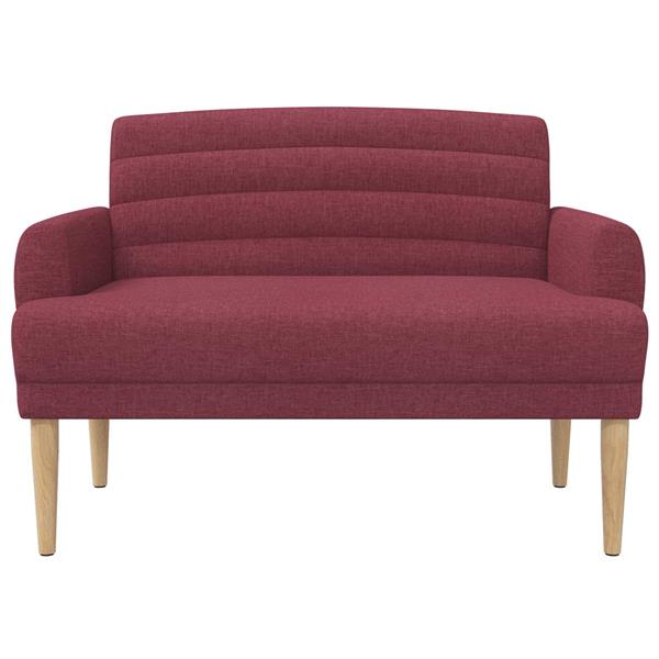 Grote foto vidaxl loungebank met knopencomfort wijnrood 116 x 67 x 80 cm stof huis en inrichting overige huis en inrichting