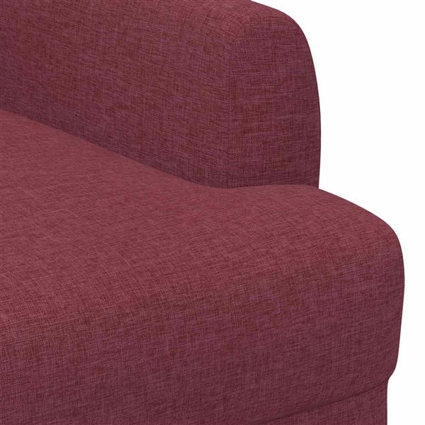 Grote foto vidaxl loungebank met knopencomfort wijnrood 116 x 67 x 80 cm stof huis en inrichting overige huis en inrichting