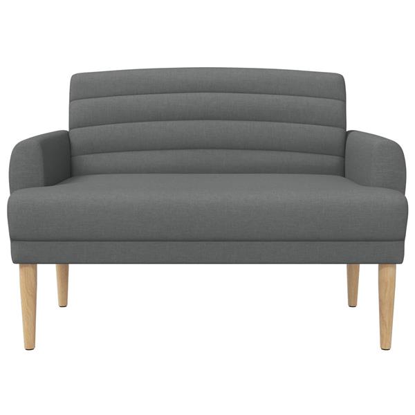 Grote foto vidaxl loungebank met knopencomfort donkergrijs 116 x 67 x 80 cm stof huis en inrichting overige huis en inrichting