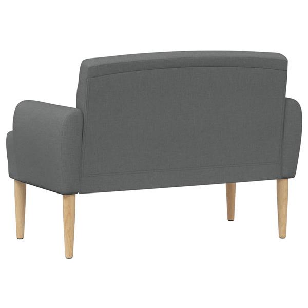 Grote foto vidaxl loungebank met knopencomfort donkergrijs 116 x 67 x 80 cm stof huis en inrichting overige huis en inrichting