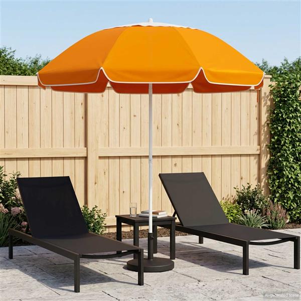 Grote foto vidaxl tuinparasol 240 cm 170t polyester oranje tuin en terras overige tuin en terras