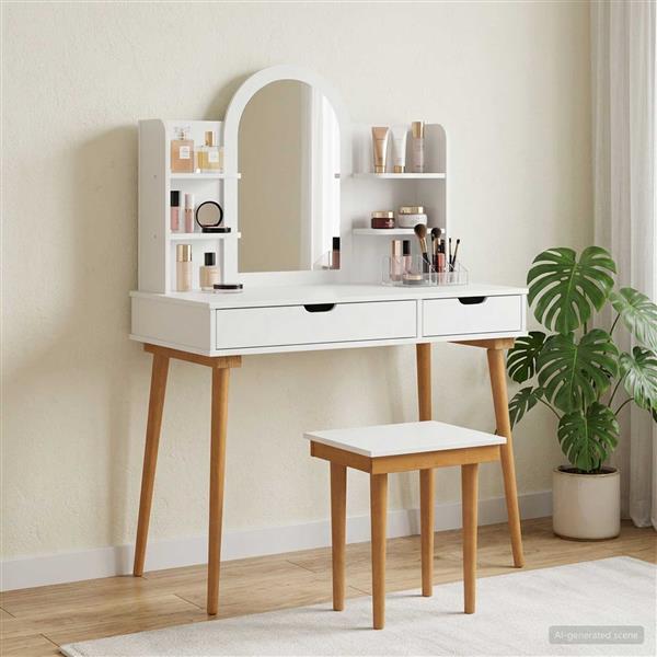 Grote foto vidaxl plafondtafel fauske wit 112 x 50 x 78 cm huis en inrichting eettafels