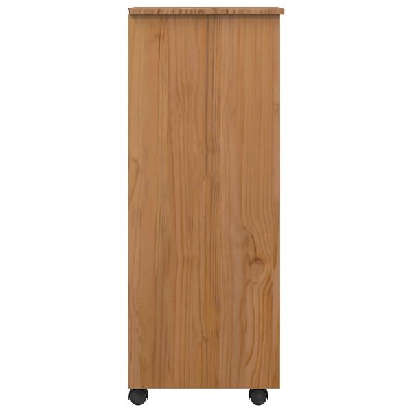 Grote foto vidaxl rolkast met lades corona massief grenenhout en engineered wood huis en inrichting overige