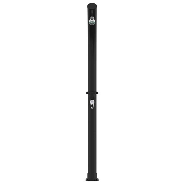 Grote foto vidaxl zonne douche met douchekop 20 l pvc abs zinklegering zwart tuin en terras zwembaden toebehoren
